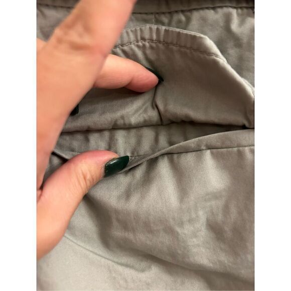 Express paperbag tie waist ankle chino size 8 gray - Picture 9 of 9